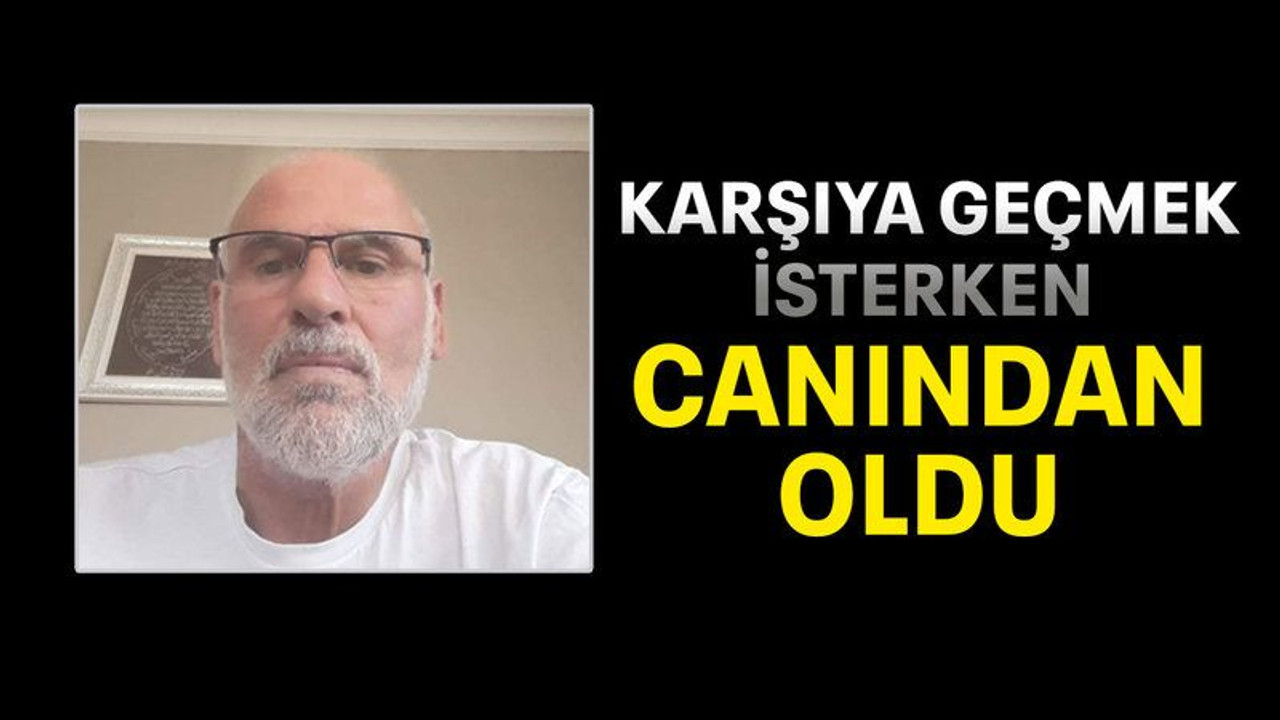 Karşıya geçmek isterken canından oldu